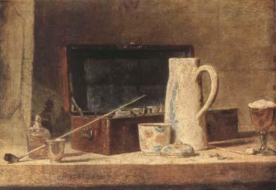 Jean Baptiste Simeon Chardin Pipe and Jug (mk08) Spain oil painting art